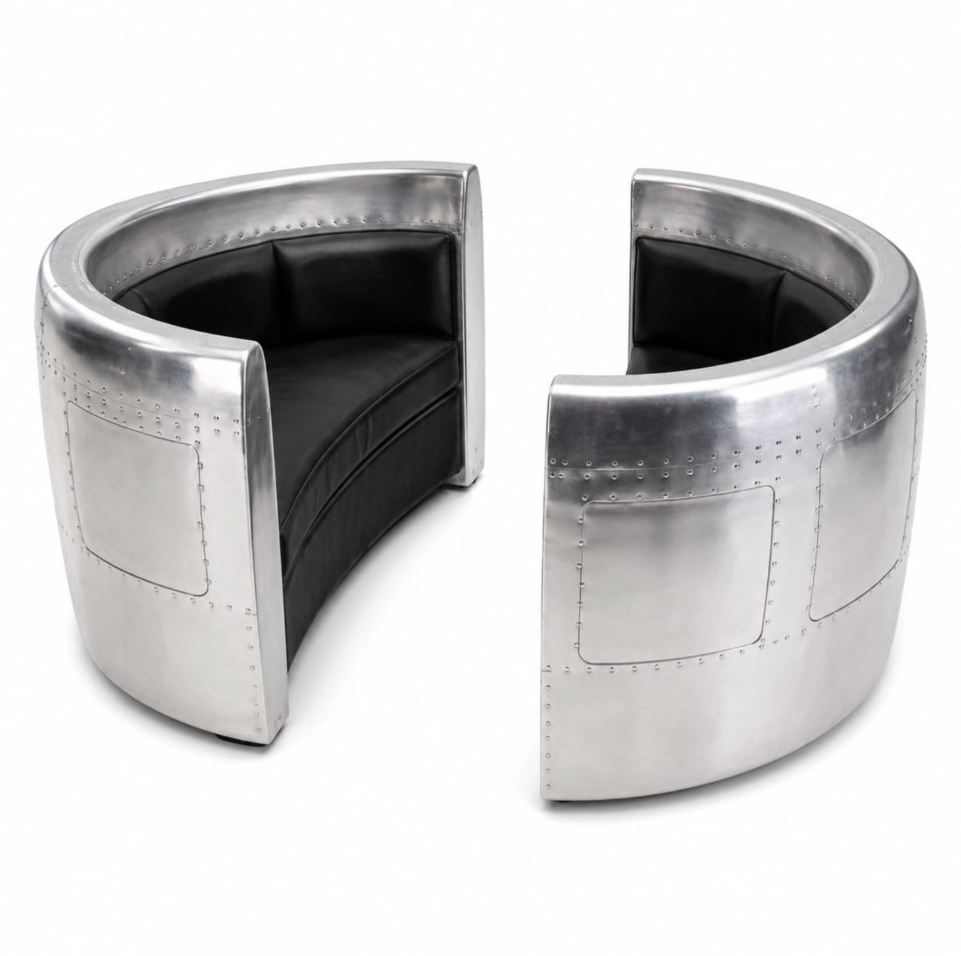 Sofa circular aluminio — Sander Design