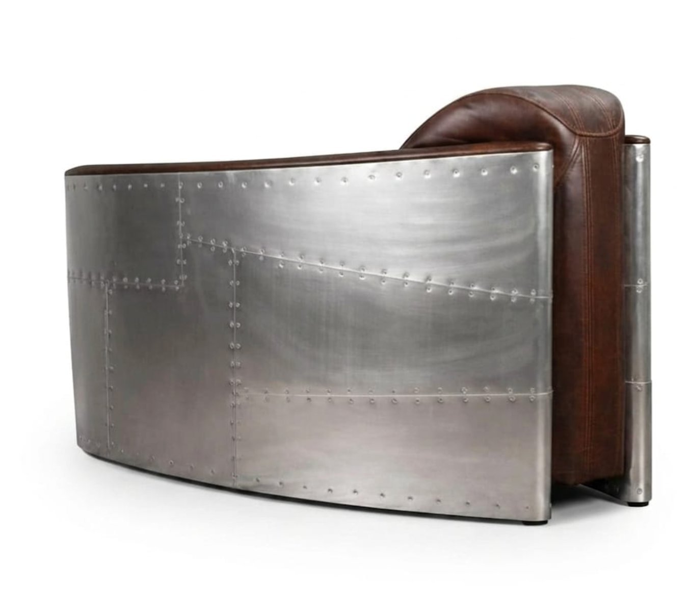 Sillon aluminio cuero — Sander Design